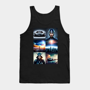 Futuristic 3D Concept Tank Top